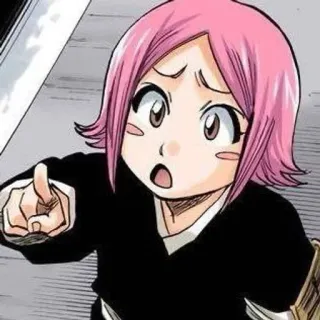 🍥 Yachiru Kusajishi Bleach Anime, Bleach, Yachiru Kusajishi, Pinke Haare, Manga, Charakter telegram sticker