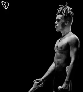 🖤 XXXTentacion rapper, music, singer, portrait, XXXTentacion telegram sticker