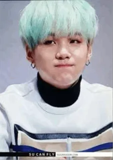😶 SU CAN FLY kpop, suga, bts, portrait, célébrité, min yoongi telegram sticker
