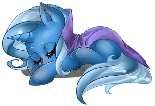 😴 Pony, Tier, Cartoon, Schlaf, Horn telegram sticker
