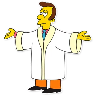😇 Lionel Hutz The Simpsons cartoon, lawyer, simpsons, character, funny telegram sticker