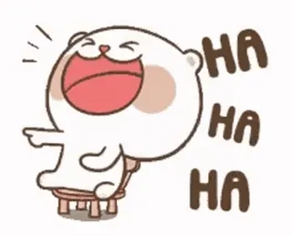 😂 HA HA HA แมว, หัวเราะ, มีความสุข, การ์ตูน, น่ารัก, อิโมจิ, สนุก whatsapp sticker