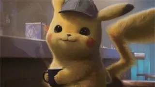 ☕️ Pikachu Detective Pikachu 皮卡丘, 侦探, 宝可梦, 可爱, 咖啡 telegram sticker