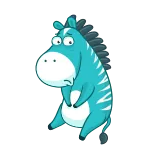 Minty Zebra telegram stickers
