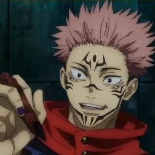 🎴 Yuji Itadori Jujutsu Kaisen Anime, Karakter, Tovenaar, Manga, Bovennatuurlijk telegram sticker