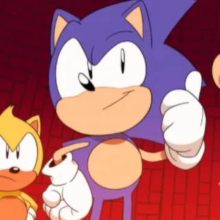 🦔 Sonic Cartoonfigur, Sonic, Daumen hoch whatsapp sticker