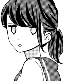 😐 anime, manga, girl, school uniform whatsapp sticker