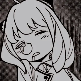 🥜 Anya Forger Spy x Family Anime, Manga, Anya, Spy x Family, Kreskówka telegram sticker