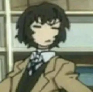 😎 Dazai Osamu Bungo Stray Dogs Аниме, Дазай Осаму, Bungo Stray Dogs, Манга, Мультфильм, Персонаж telegram sticker