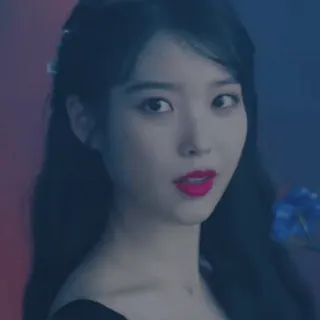 😈 IU корейский певец, актриса, портрет, айдол, знаменитость telegram sticker