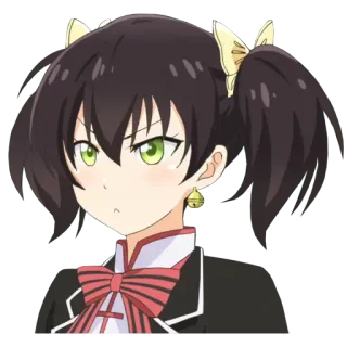 😒 애니메이션, 여자, 캐릭터, 뿌우, 귀여운, 인물사진 telegram sticker