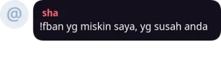 ✋ !fban yg miskin saya, yg susah anda telegram sticker