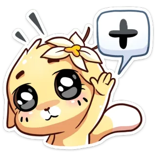 ✋ dễ thương, động vật, chó, nhãn dán, kawaii, hoạt hình telegram sticker