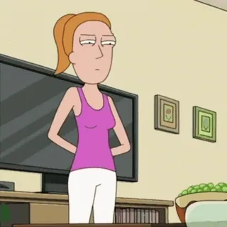 😐 Summer Smith Rick and Morty Cartoon, Erwachsenenanimation, Sommer, Rick and Morty, TV-Serie, lustig whatsapp sticker