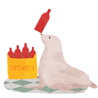 🥗 Delivery consegna, scatola, cibo, bevanda, ordine telegram sticker