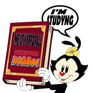 📘 I'M STUDYNG telegram sticker