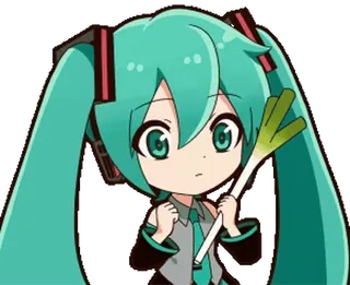 ๐ Hatsune Miku Anime, Vocaloid, Carino, Miku, Hatsune telegram sticker