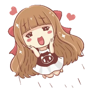 🍞 каваий, аниме, манга, милый, мультфильм, чиби telegram sticker
