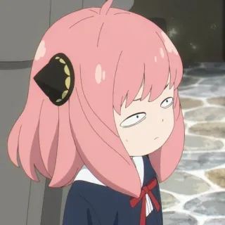 〰 Anya Forger Spy x Family Anime, Cartoon, Spy x Family, Anya Forger, Lustiges Gesicht, Meme whatsapp sticker