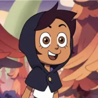 😁 Luz Noceda The Owl House animasi, kartun, Disney, karakter, tersenyum telegram sticker