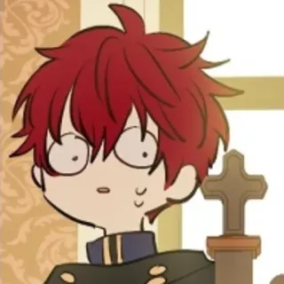 😳 Anime, Cartoon, Figur, Lustig, Ausdruck, Kreuz whatsapp sticker