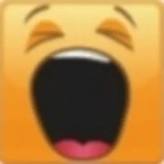 🥱 bâillement, emoji, sommeil, fatigué, ennuyé whatsapp sticker