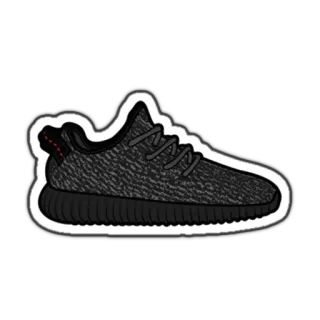 👟 sepatu, sneaker, alas kaki, yeezy, adidas telegram sticker