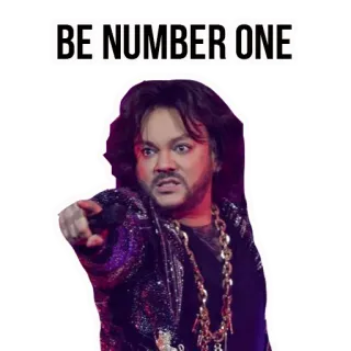1⃣ BE NUMBER ONE motivazionale, numero uno, successo, vincente telegram sticker