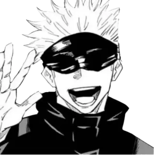 😄 Satoru Gojo Jujutsu Kaisen Аниме, Манга, Годжо, Сатору, Магическая битва telegram sticker