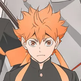 🧡 Hinata Shoyo Haikyuu!! 애니메이션, 하이큐!!, 히나타 쇼요, 소년, 배구 telegram sticker
