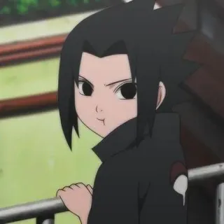 🎌 Sasuke Uchiha Naruto sasuke, uchiha, naruto, anime, manga, ninja, cute, fanart telegram sticker