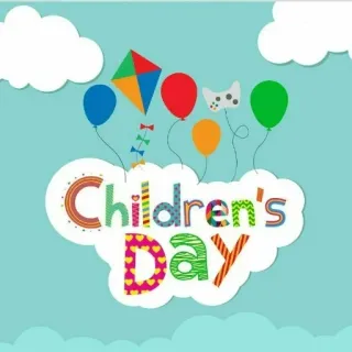 👦 Children's Day children, day, kite, balloons, celebration telegram sticker