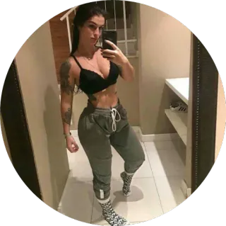 😡 mulher, fitness, selfie, corpo, modelo, morena telegram sticker