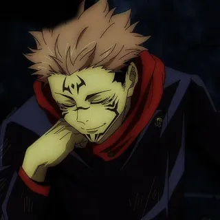 🎴 Ryomen Sukuna Jujutsu Kaisen Anime, Vervloekte Geest, Koning der Vloeken, Schurk, Sukuna telegram sticker