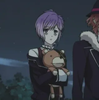 🧸 Kanato Sakamaki Diabolik Lovers anime, Kanato Sakamaki, Diabolik Lovers, vampire, gothic, teddy bear telegram sticker