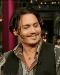 😏 Johnny Depp 演员, 名人, 男人, 肖像 whatsapp sticker
