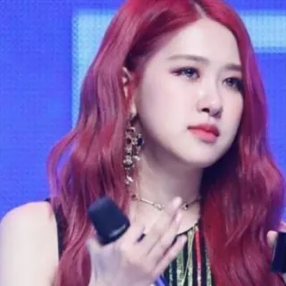 🥺 Rosé Rosé, Blackpink, penyanyi, kpop, rambut merah, wanita telegram sticker