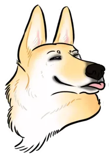 ☺️ anjing, binatang, hewan peliharaan, gambar, stiker, imut, bahagia telegram sticker