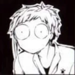 😳 Atsushi Nakajima Bungo Stray Dogs anime, manga, surprised, cute, shocked telegram sticker