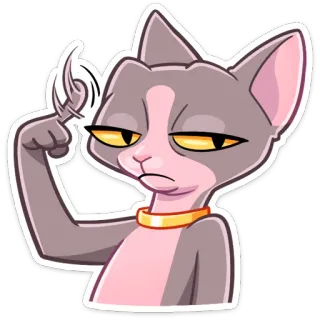 😐 Katze, Aufkleber, lustig, sarkastisch, Sphynx Katze, Attitüde whatsapp sticker