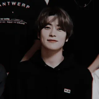 ⛓ ANTWERP retrato, persona, sonriendo, K-pop, hombre telegram sticker