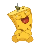 😂 Käse, Essen, Cartoon, Süß, Fröhlich, Animiert telegram sticker