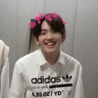 🥰 adidas adidas, abbigliamento, cuore, cuori, ritratto, sorriso telegram sticker