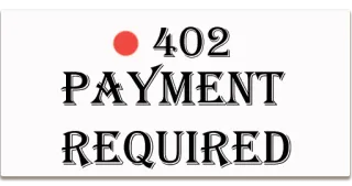😇 402 PAYMENT REQUIRED betaling, vereist, fout, web, code telegram sticker