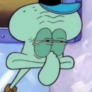 ➰ Squidward Spongebob Squarepants cartoon, Squidward, Spongebob, Nickelodeon, character telegram sticker