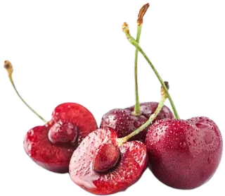 😃 wiśnie, owoce, jedzenie, czerwony, zdrowy, słodki telegram sticker