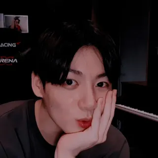 🗒 Jeon Jungkook K-pop, cantor, masculino, artista, ídolo, asiático, Jungkook telegram sticker