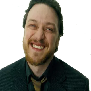 😂 man, actor, james mcavoy, portrait, smile, face telegram sticker