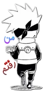 🥷 Kakashi Hatake Naruto من رقثم anime, manga, naruto, kakashi, ninja, cartoon, character telegram sticker