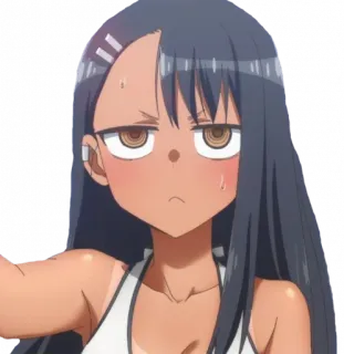 😑 Nagatoro Don't Toy with Me, Miss Nagatoro anime, nagatoro, cartoon, girl, character, miss nagatoro telegram sticker
